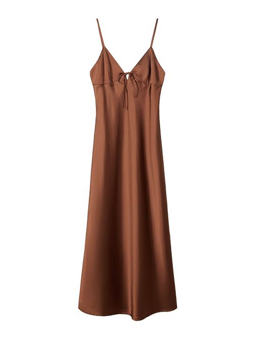 Bershka Festkjole  brun