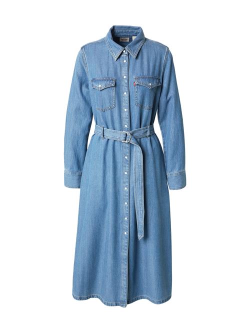 LEVI'S ® Blusekjole 'Quincey Long Sleeve Maxi Dress'  blue denim