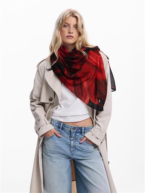 Desigual Sjal  rød / sort
