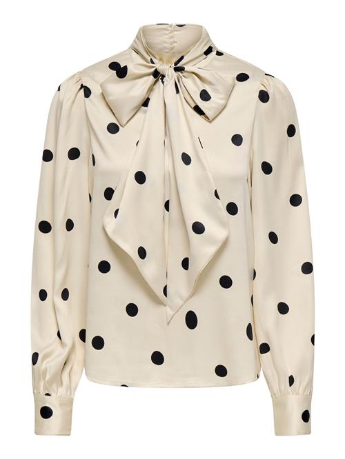 ONLY Bluse 'LYDIA'  beige / sort