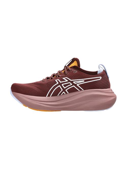 ASICS Løbesko 'NIMBUS 27'  curry / mørkerød / hvid