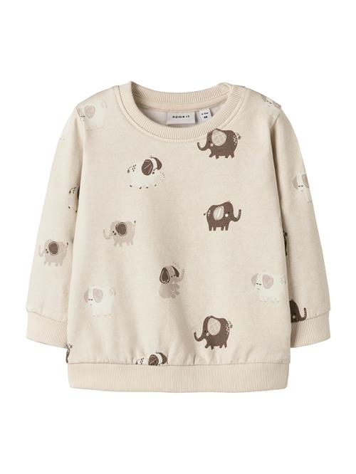 Se NAME IT Sweatshirt 'NBNOHAPI'  creme / kit / ecru / mørkebrun ved About You