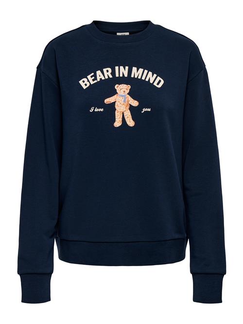 JDY Sweatshirt 'JDYBOOGIE'  sand / natblå / hvid