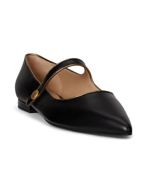 Lauren Ralph Lauren Ballerinasko med rem 'LONDYN'  sort