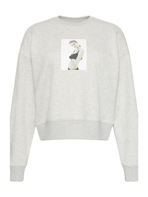 Calvin Klein Sweatshirt 'CLASSIC KATE'  lysegrå / grå-meleret / sort / offwhite