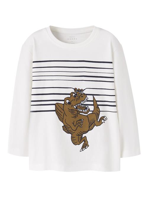 Se NAME IT Langærmet Bluse Vilasse Cloud Dancer Dino Hi hos SmartKidz
