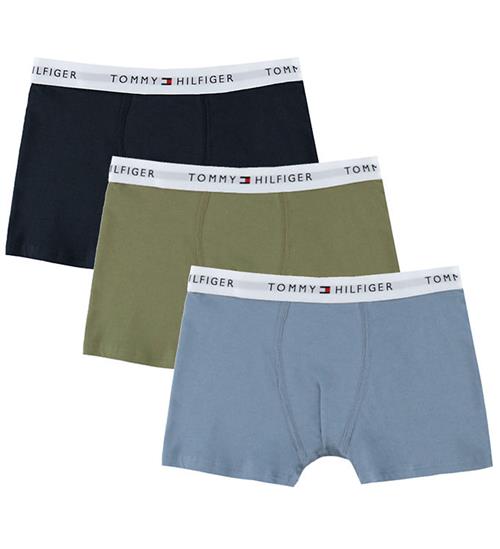 Tommy Hilfiger Boxershorts - 3-pak - Brisk Blue/Utility Sage/Des