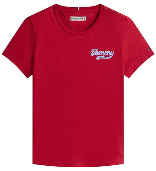 Tommy Hilfiger T-shirt - Graphic Flock - Ruby Rhubarb