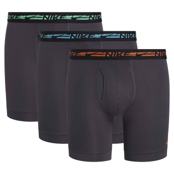 Nike 6P Dri-Fit Ultra Stretch Micro Boxer Brief Sort/Rød polyester Small Herre