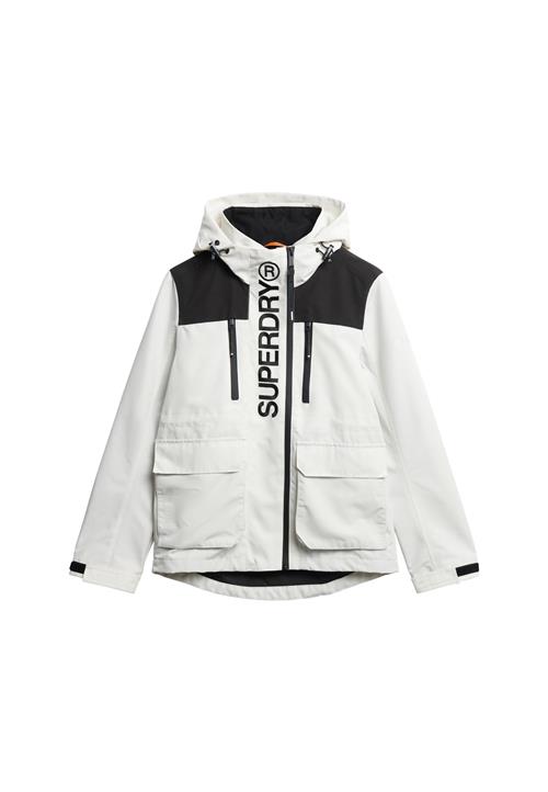 Superdry Funktionsjakke  sort / hvid