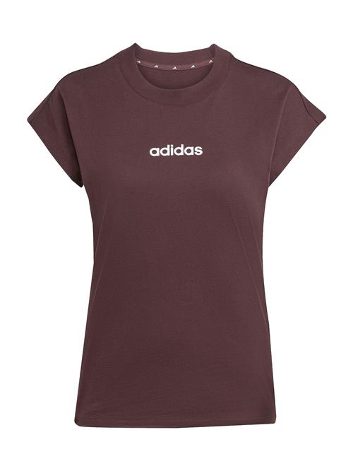 ADIDAS SPORTSWEAR Funktionsbluse 'Essentials'  choko / hvid