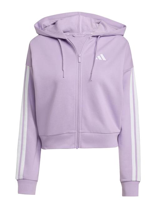 ADIDAS SPORTSWEAR Sportssweatjakke 'Essentials'  lyselilla / hvid