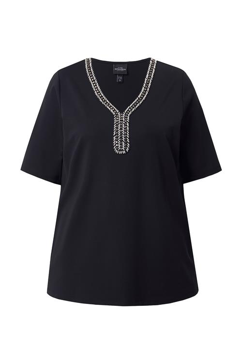 Ulla Popken Shirts  sort / sølv