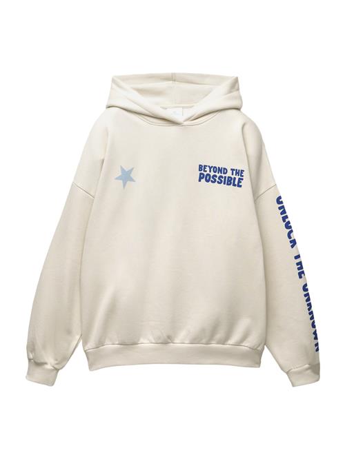 Pull&Bear Sweatshirt 'PACIFIC'  elfenben / koboltblåt / lyseblå