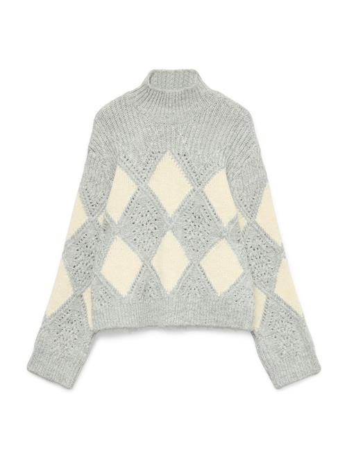 VERO MODA Pullover 'VMPALOMA'  creme / lysegrå