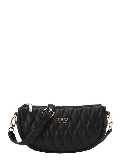GUESS Skuldertaske 'VALLA MINI TOP ZIP SHLDR BAG'  sort