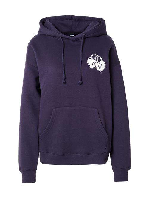 Tally Weijl Sweatshirt  mørkelilla / hvid