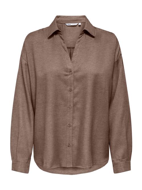 ONLY Bluse 'ONLHARRIET'  brun-meleret