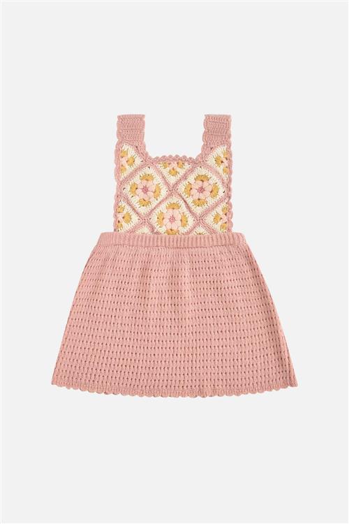 Louise Misha Huguetta Strikket Kjole Blush  Blush-3 Y  Lyserød  3 år  kvinde