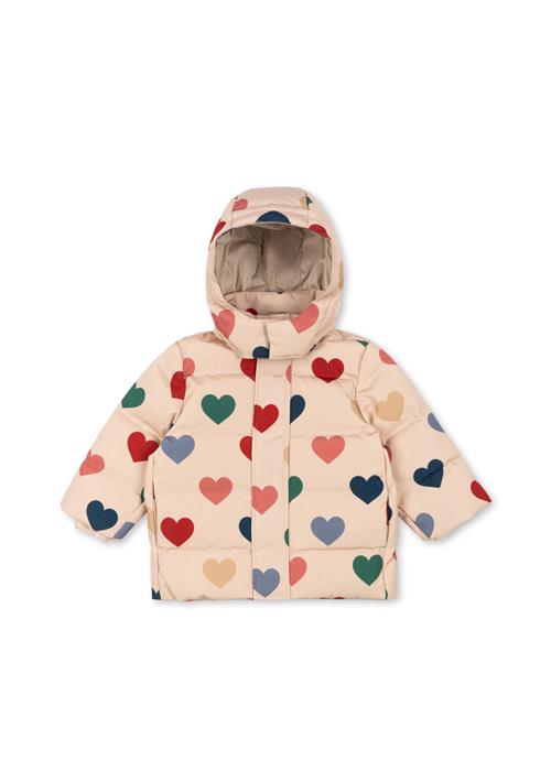 Konges Sløjd Magnum Down Jacket Print Grs Bon Coeur Coloré Magnum Down Jacket Print Grs Bon Coeur Coloré 4Y  Beige  4 år  kvinde