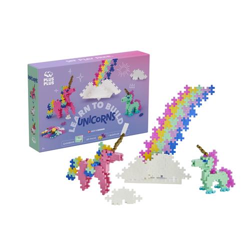 Plus-Plus Learn To Build Unicorns  One Size  Lyserød  One Size 3 Y+, 5 Y+ Unisex