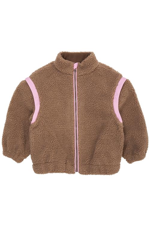 Copenhagen Colors Teddy Jacket W. Removable Sleeves Natural Pink Natural Pink 110 cm  Brun  110 cm  Unisex