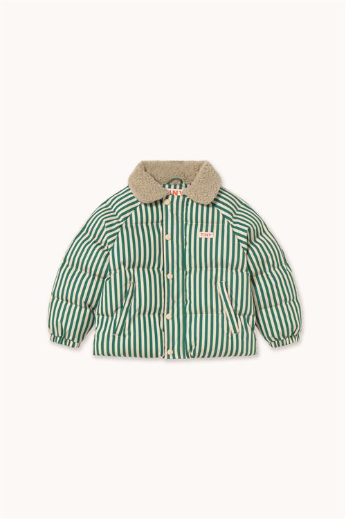 Tinycottons Vatteret Jakke Dark Green  Dark Green-8 Y  Grøn  8 år  Unisex
