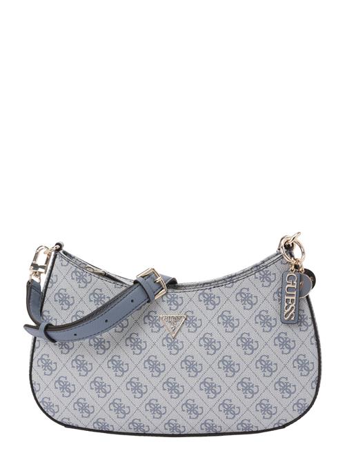 GUESS Skuldertaske 'NOELLE II TOP ZIP SHOULDER BAG'  røgblå / taupe