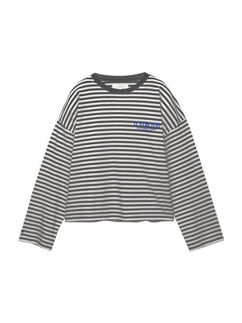 Pull&Bear Shirts  marin / lysegrå / sort
