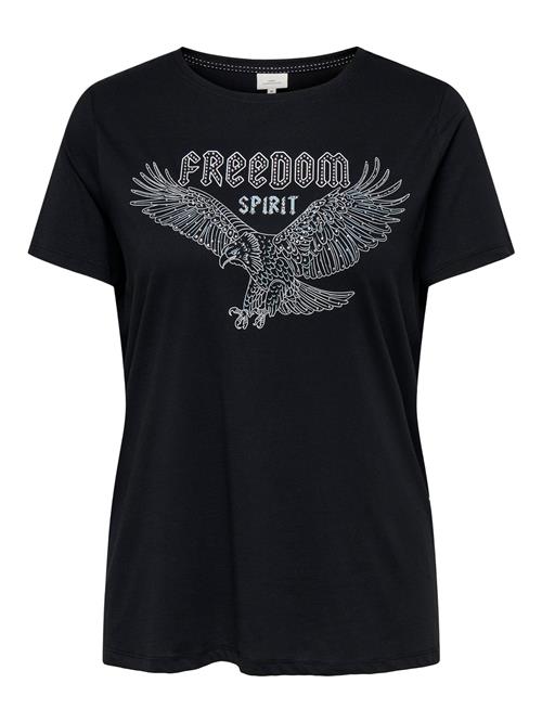 ONLY Carmakoma Shirts 'CARCruz'  sort / transparent / hvid