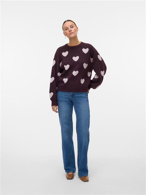 VERO MODA Pullover 'VMFoaloe'  lilla / rødviolet