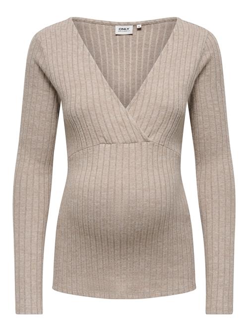 Only Maternity Pullover 'OLMLola'  mokka