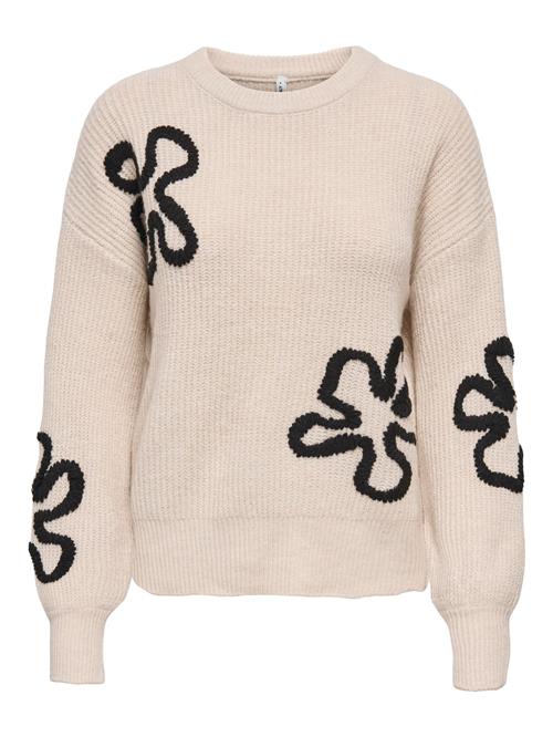 ONLY Pullover 'ONLDAISY'  beige / sort