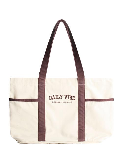 Bershka Shopper  ecru / choko