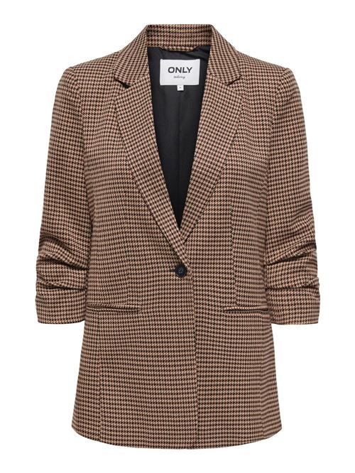 ONLY Blazer 'ONLLETTIE'  lysebrun / bær / sort
