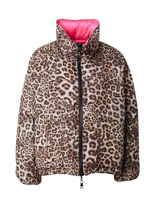 No. 1 Como Vinterjakke  lysebrun / pink / rød / sort