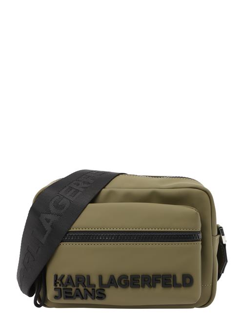 KARL LAGERFELD JEANS Skuldertaske 'UTILITY'  khaki / sort