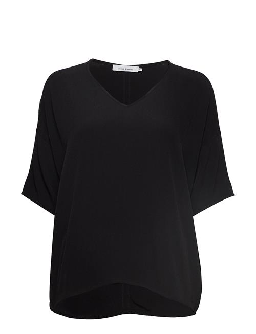 Mains V-Neck Ss 5687 Samsøe Samsøe Black
