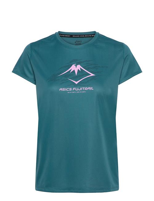 Fujitrail Logo Ss Top Asics Blue