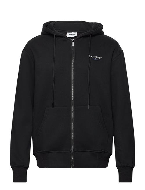 Essentiel Bit Ls Zip Up Hoo SIXTH JUNE Black