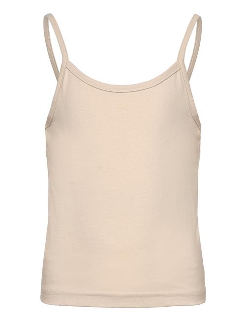 Nlfnove Strap Crop Top LMTD Beige