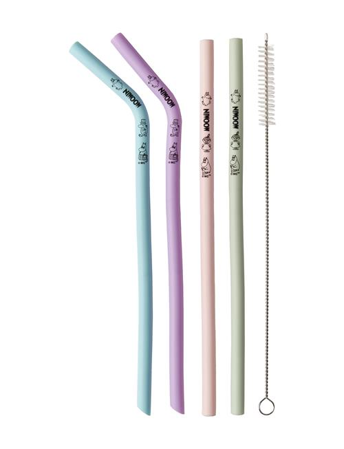Silic Straw Set Dsignhouse Moomin Patterned