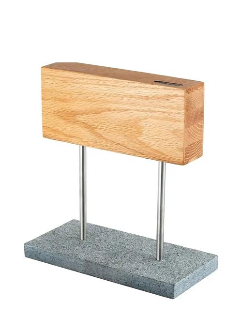 Knife Block Magnetic Oak Sdv Laguiole Style De Vie Brown