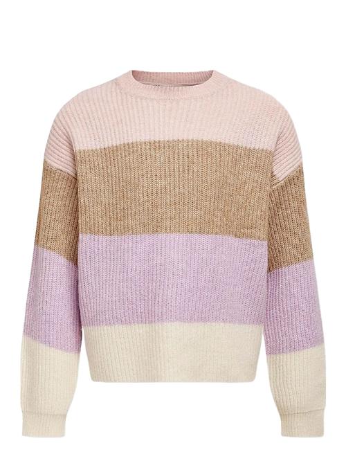 Konsandy L/S Stripe Pullover Cp Knt Kids Only Patterned