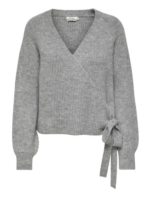 Onlmia L/S Wrap Cardigan Rp Knt ONLY Grey