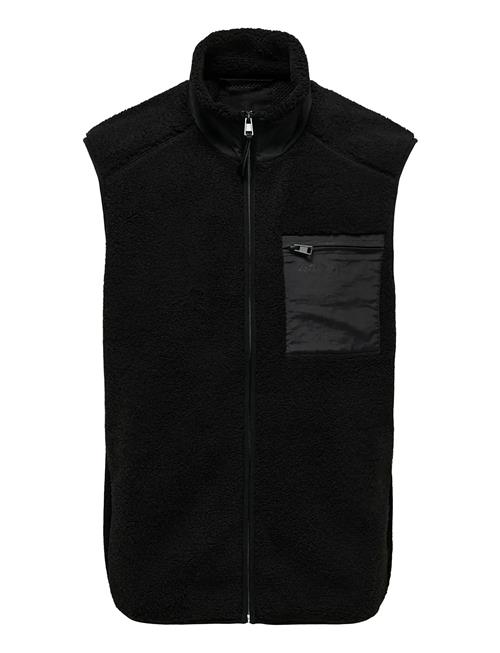 Onsdallas Life Sherpa Vest Otw Vd ONLY & SONS Black