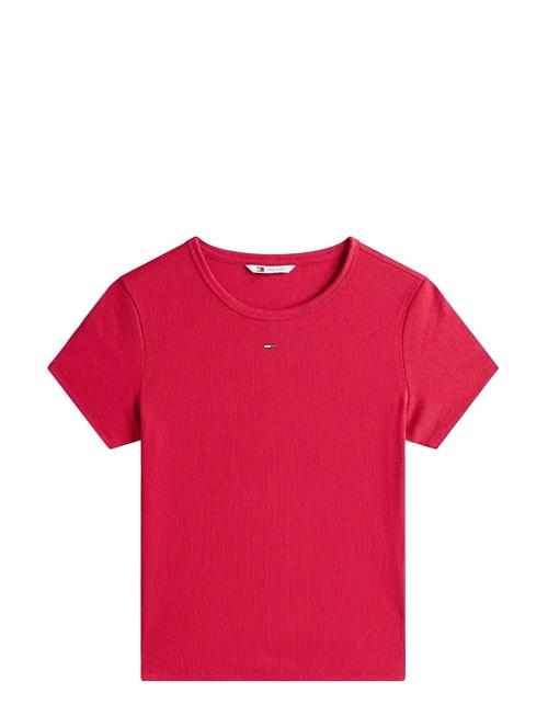 Tjw Slim Essential Rib Ss Ext Tommy Jeans Red