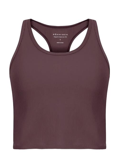 Ribbed R Tank Röhnisch Burgundy