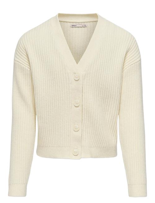 Kogmandy Ls Short Boxy Cardigan Knt Noos Kids Only Cream