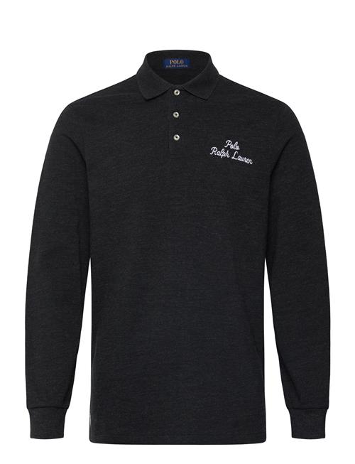 Classic Fit Logo Mesh Polo Shirt Polo Ralph Lauren Black